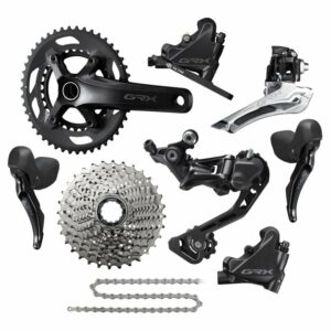 Conjunto de grupos Shimano GRX RX400 Grupo 2x10 velocidades - 170mm
